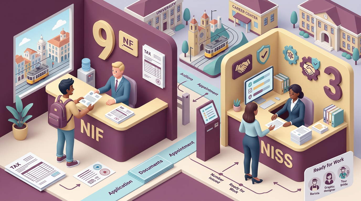 Social Security and Tax ID for Foreign Students in Portugal: Navigating NIF and NISS for Part-Time Work